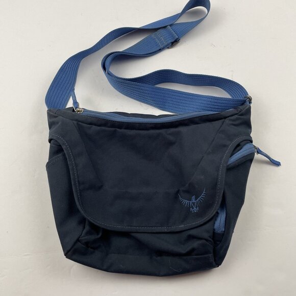 Osprey Flap Jill Small Crossbody Mini Messenger Bag Blue Canvas - Picture 1 of 11